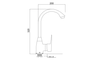 Второе фото. Смеситель для кухни PL5-017F