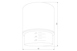 Второе фото. Светильник потолочный Cors