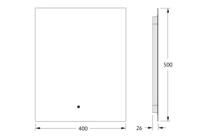 Второе фото. Зеркало с LED-подсветкой Glow