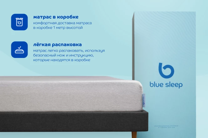 Матрас беспружинный Blue sleep Hybrid Duo (изображение №5)