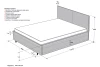Кровать c подъёмным механизмом SCANDICA Frans (изображение №4)