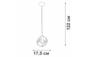 Второе фото. Люстра VITALUCE Пальмира 1xE14 макс. 40Вт