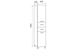 Второе фото. Шкаф-пенал Рокард 40