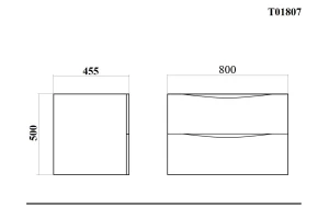 Второе фото. Тумба подвесная BOND Cube