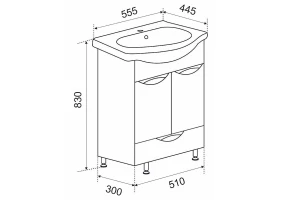 Второе фото. Тумба напольная Милли