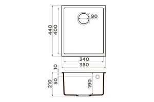 Второе фото. Мойка врезная OMOIKIRI Bosen 38