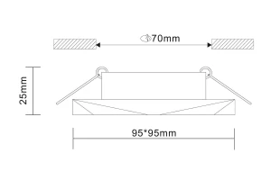 Второе фото. Светильник встраиваемый ST203