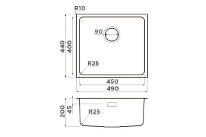 Второе фото. Мойка врезная OMOIKIRI Tadzava