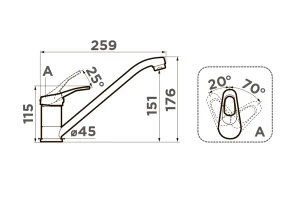 Второе фото. Смеситель OMOIKIRI Kado-GR