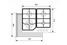 Газовая панель LEX GVG 640-1 IV