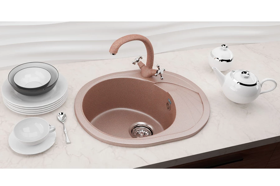 Мойка с крылом ULGRAN U-403 чёрный (изображение №2)