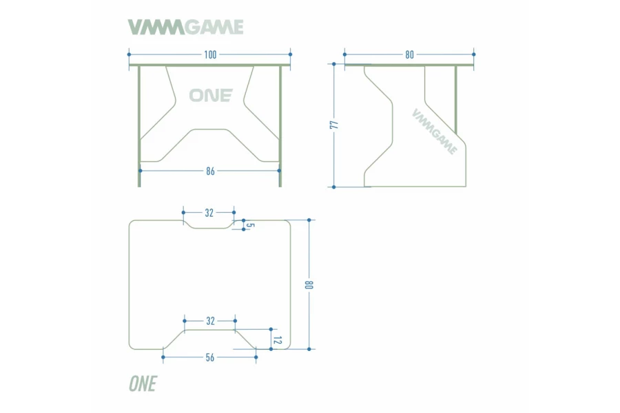 Игровой компьютерный стол VMMGAME One Dark Black (изображение №8)