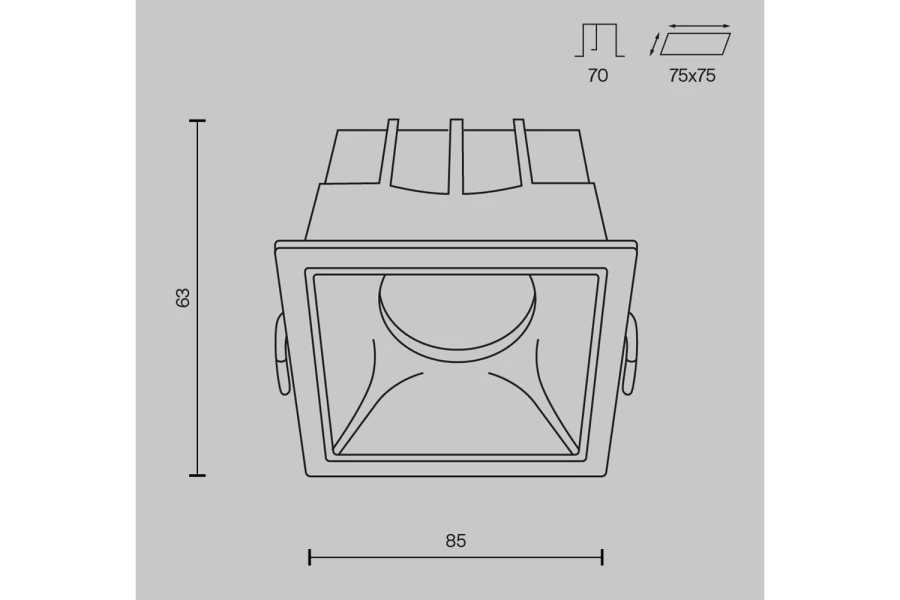 Светильник встраиваемый Downlight Alfa (изображение №11)