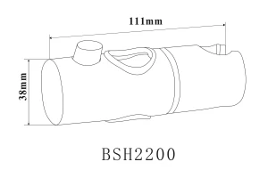 Второе фото. Держатель лейки на штангу BOND BSH2200