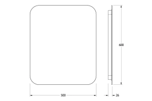 Второе фото. Зеркало с LED-подсветкой Opti