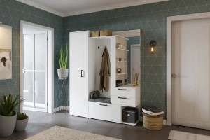 Второе фото. Секция комбинированная с крючками и зеркалом Эрика