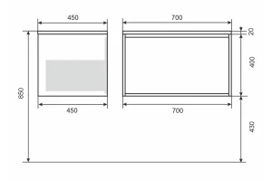 Второе фото. Тумба под раковину подвесная Next