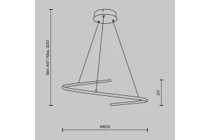 Второе фото. Светильник подвесной MAYTONI Modern Curve