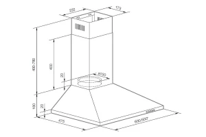 Второе фото. Вытяжка GRAUDE DHP 60.0