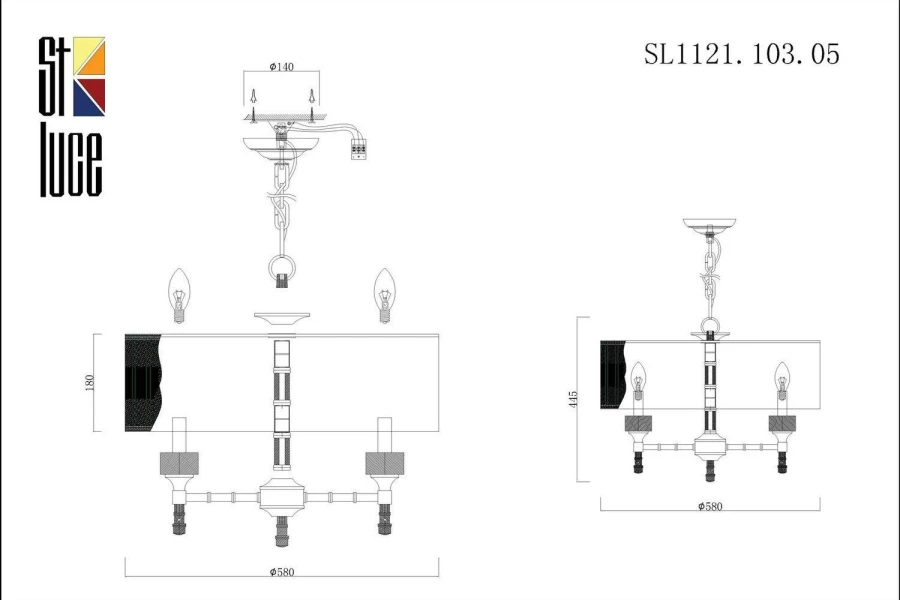 Светильник подвесной ST LUCE Oleo (изображение №5)