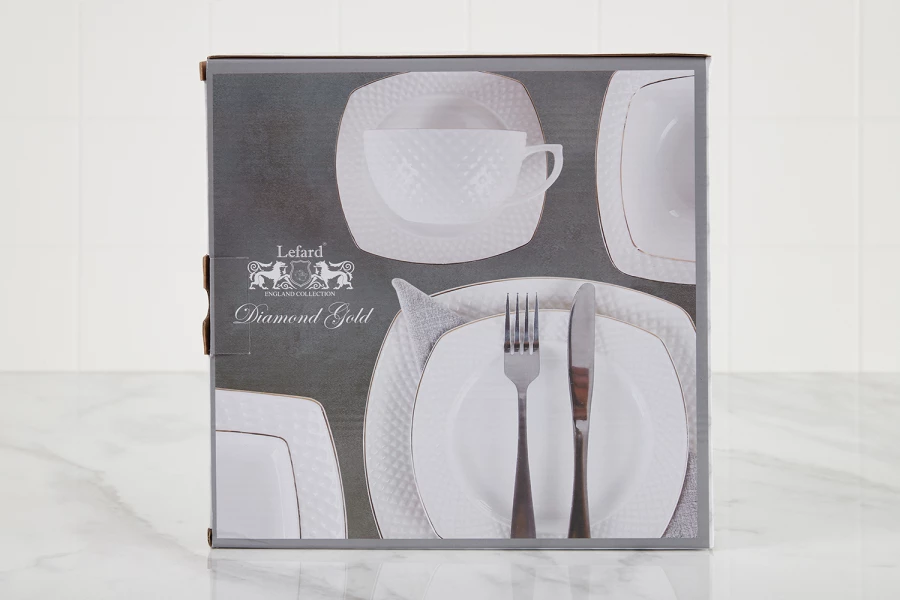 Набор тарелок обеденных Диаманд Голд (изображение №5)