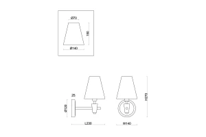 Второе фото. Бра FREYA Pietra