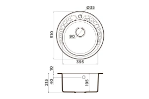 Второе фото. Мойка врезная OMOIKIRI Tovada 51