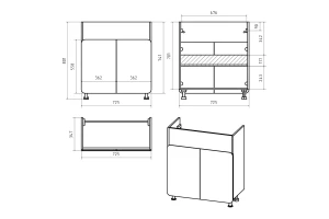 Второе фото. Тумба напольная Чегет