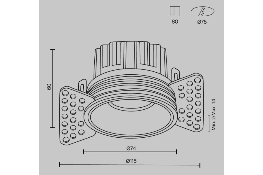 Светильник встраиваемый Downlight Round (изображение №10)