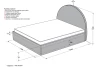 Кровать с подъёмным механизмом Элегия (изображение №5)