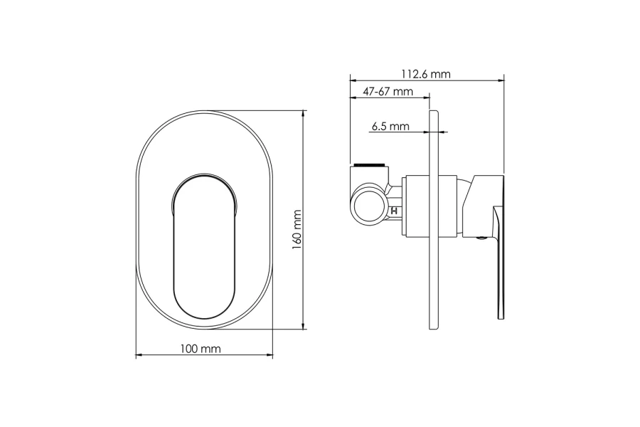 Смеситель для душа WasserKRAFT Mindel 8551 (изображение №4)