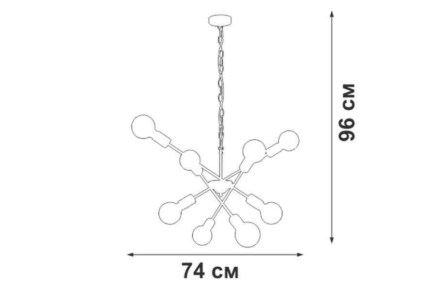 Люстра VITALUCE V4750-1/8 (изображение №6)