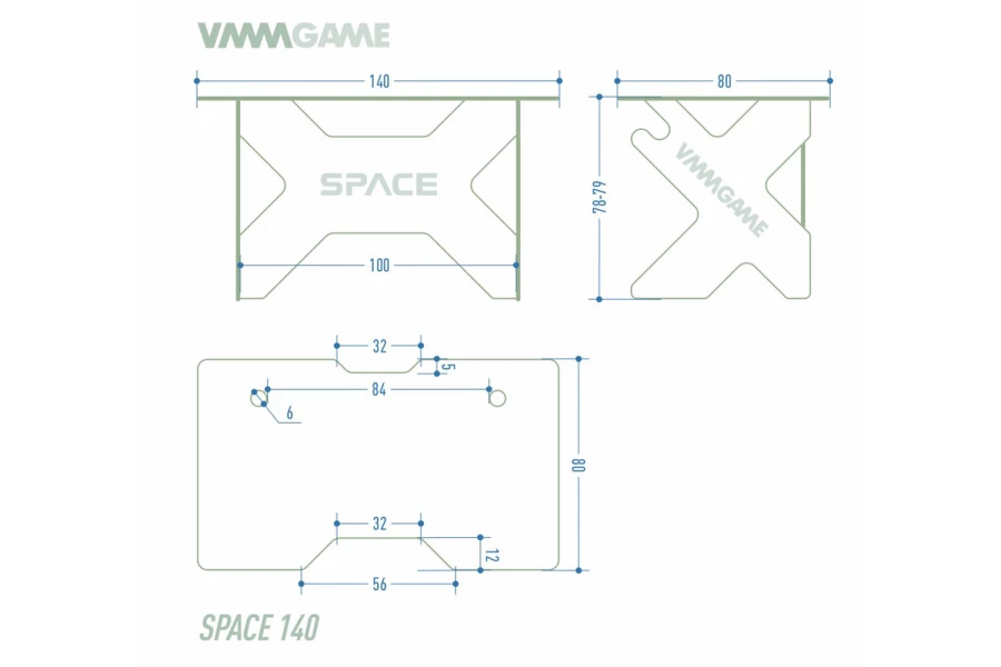 Игровой компьютерный стол VMMGAME Space 140 Light Yellow (изображение №12)