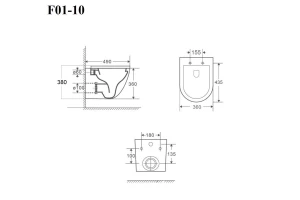 Второе фото. Унитаз подвесной BOND F01