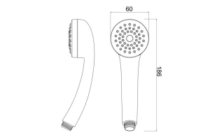 Второе фото. Лейка для душа РМС LE01W