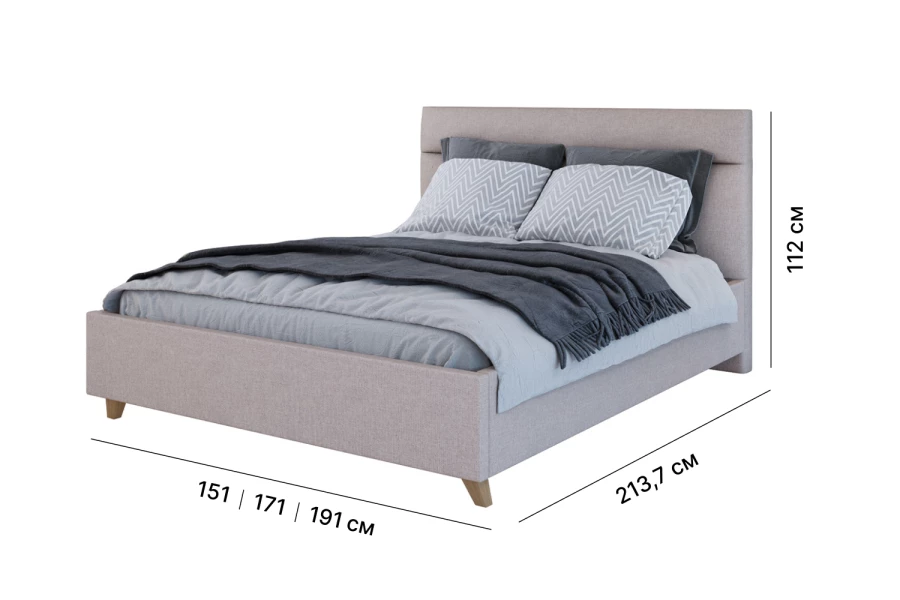 Кровать с подъёмным механизмом SCANDICA Лагуна (изображение №9)