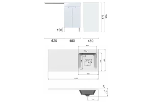 Второе фото. Тумба напольная ORANGE Sistema