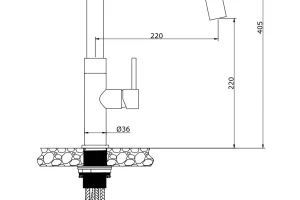 Второе фото. Смеситель LONGRAN Techno LM2183 GG