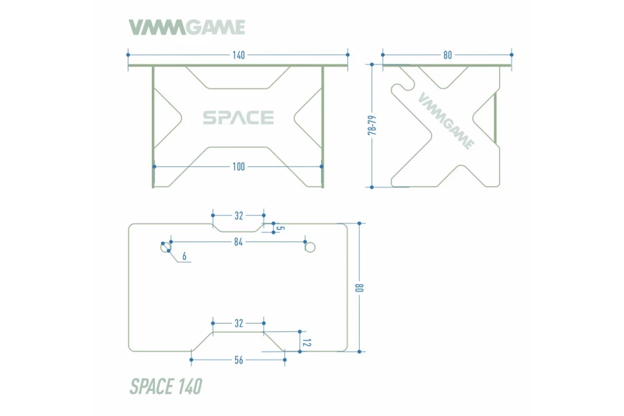 Игровой компьютерный стол VMMGAME Space 140 Light Red (изображение №12)