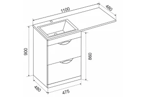 Второе фото. Тумба напольная Милли