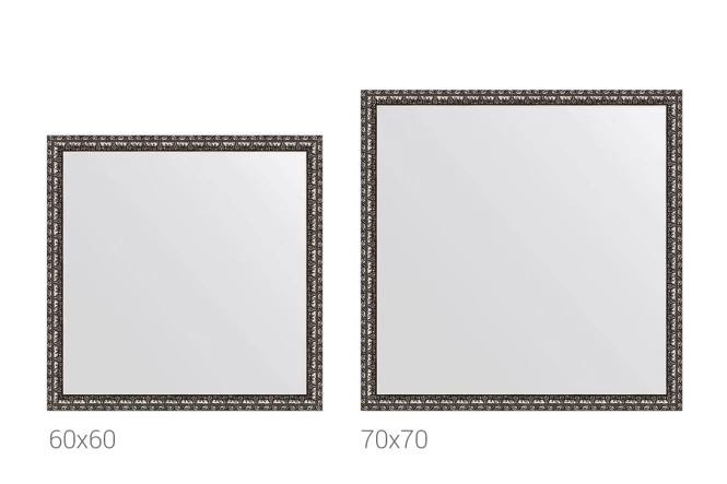 Зеркало в раме чернёное серебро (изображение №1)