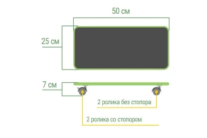 Подставка для системного блока VMMGAME Skate Dark Yellow