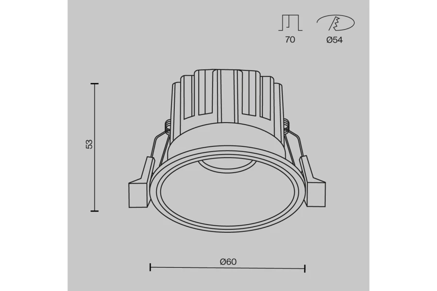 Светильник встраиваемый MAYTONI Downlight Round (изображение №13)