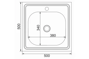 Второе фото. Мойка накладная MIXLINE 527965