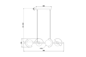 Второе фото. Светильник подвесной FREYA Modern