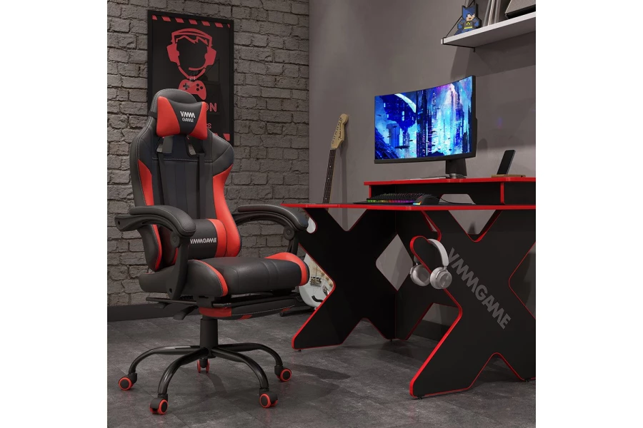 Подставка для монитора и акустической системы VMMGAME Base 120 Dark Red (изображение №3)