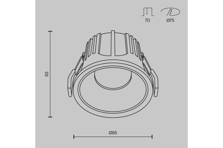 Светильник встраиваемый Downlight Alfa (изображение №11)