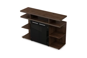 Шкаф низкий со стеклом Taim-Max