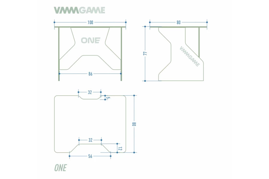 Игровой компьютерный стол VMMGAME One Dark Grey (изображение №8)