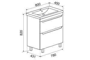 Второе фото. Тумба напольная Стоун